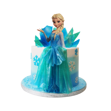 Glittery Frozen Elsa Cake- Order Online Glittery Frozen Elsa Cake @  Flavoursguru